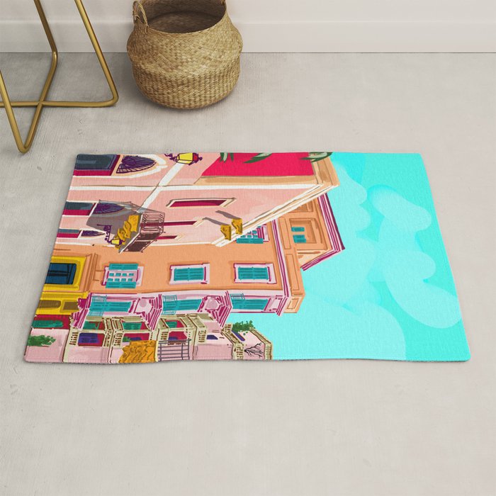 Colorful Houses Rug Gallery Image 1