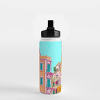 Colorful Houses Water Bottle Gallery Image 2