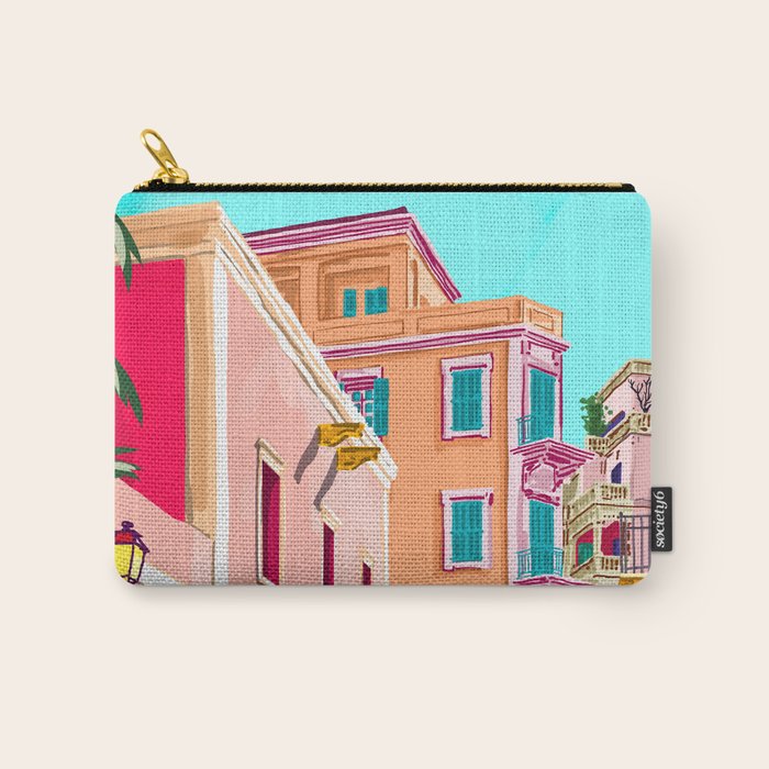 Colorful Houses Carry All Pouch Gallery Image 1