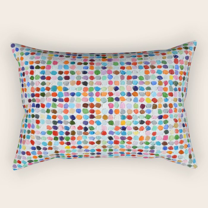 Colossal Polka Daubs Rectangular Pillow Gallery Image 2