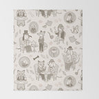 Autumn at the Hunt Club Throw Blanket Gallery Image 2