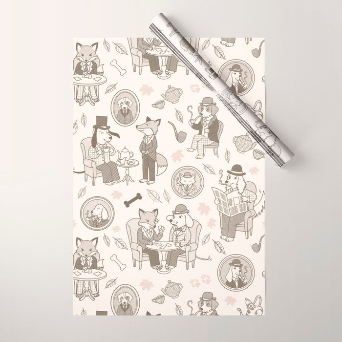 Autumn at the Hunt Club Wrapping Paper Gallery Image 1