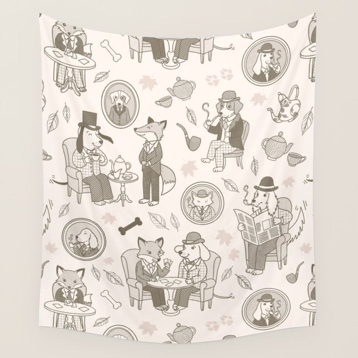 Autumn at the Hunt Club Wall Tapestry Gallery Image 4