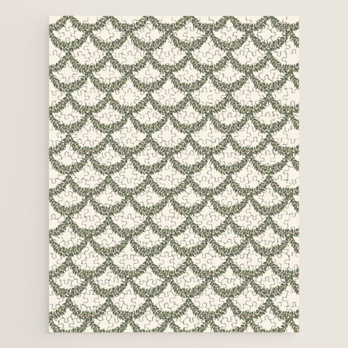 Boughs of Holly Pattern Jigsaw Puzzle Gallery Image 1