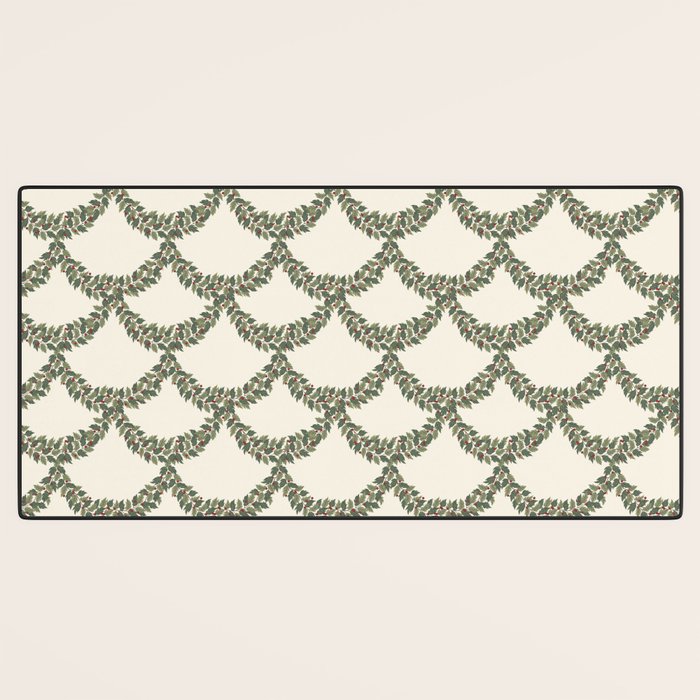 Boughs of Holly Pattern Desk Mat Gallery Image 3