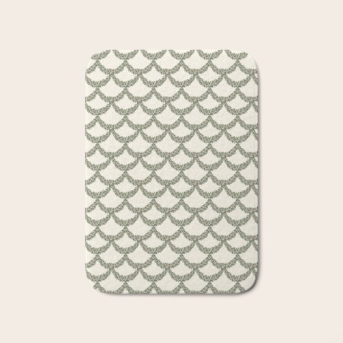 Boughs of Holly Pattern Bath Mat Gallery Image 1
