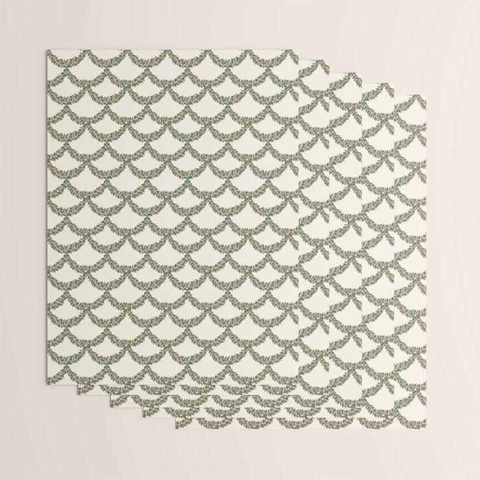 Boughs of Holly Pattern Wrapping Paper Gallery Image 3