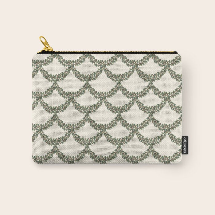 Boughs of Holly Pattern Carry All Pouch Gallery Image 1