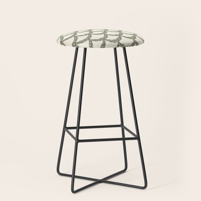 Boughs of Holly Pattern Stool Gallery Image 1