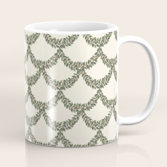 Boughs of Holly Pattern Coffee Mug Gallery Image 1