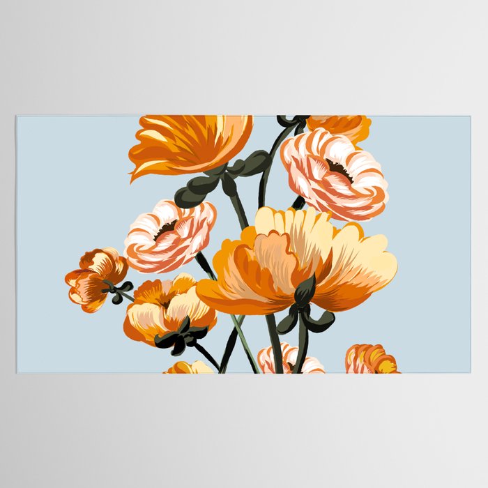 California poppies, Spring flowers warm colors, Tablecloth Gallery Image 2