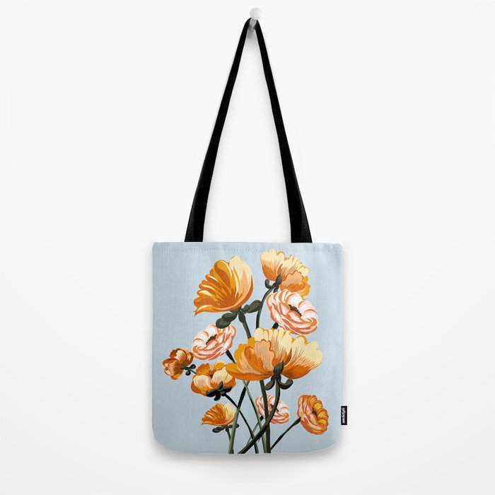 California poppies, Spring flowers warm colors, Tote Bag Gallery Image 2