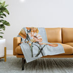 California poppies, Spring flowers warm colors, Throw Blanket Gallery Image 1