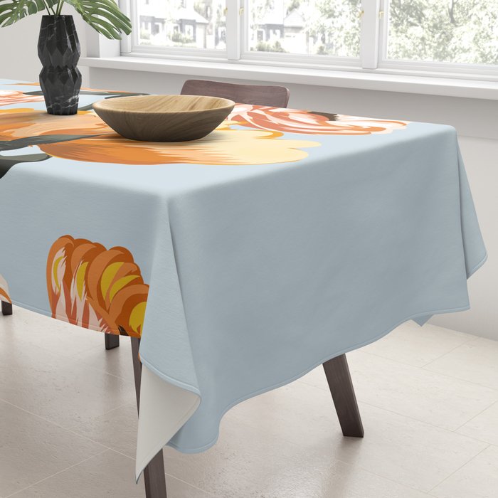 California poppies, Spring flowers warm colors, Tablecloth Gallery Image 3