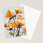 California poppies, Spring flowers warm colors, Stationery Card Gallery Image 2