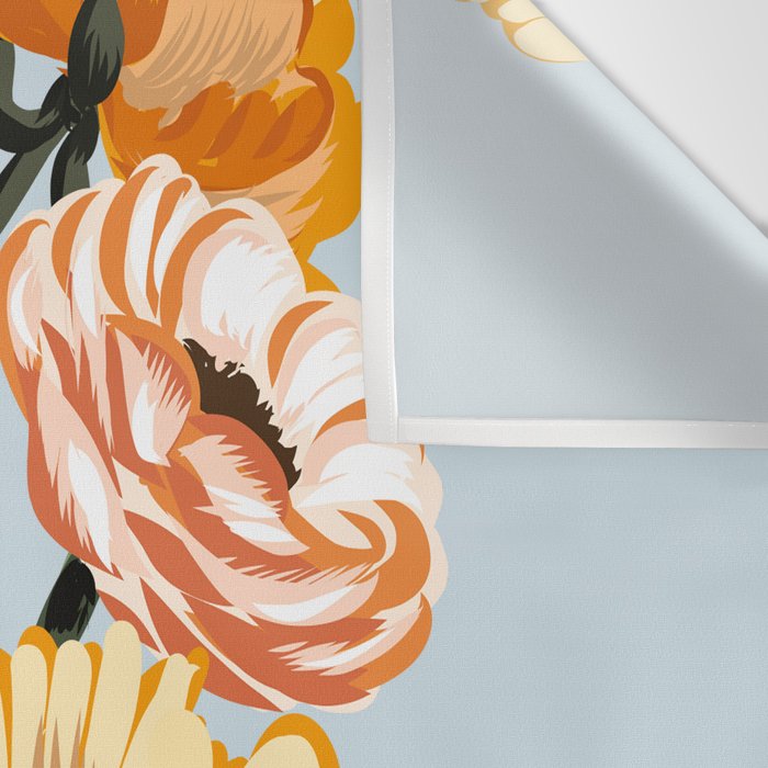 California poppies, Spring flowers warm colors, Wall Tapestry Gallery Image 3