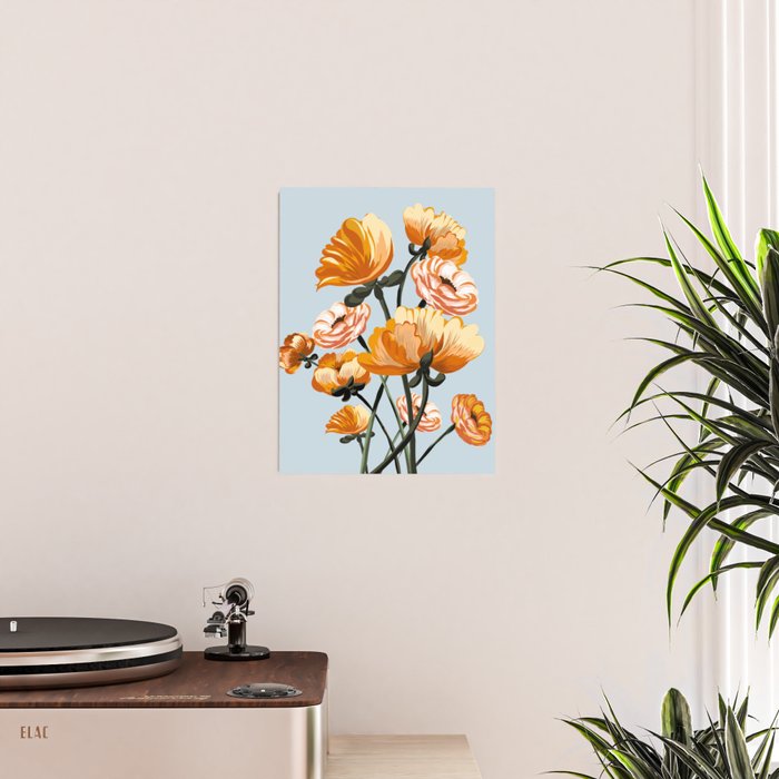 California poppies, Spring flowers warm colors, Poster Gallery Image 2