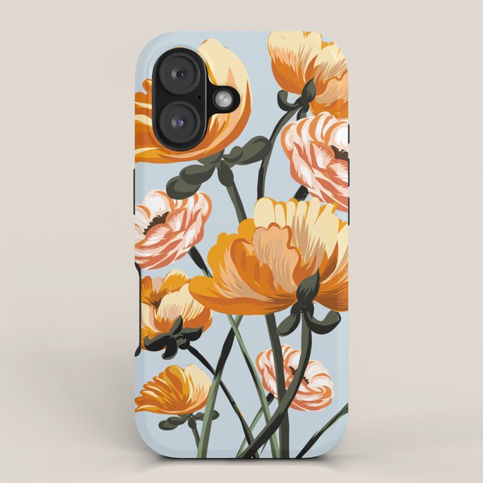 California poppies, Spring flowers warm colors, iPhone Case Gallery Image 1