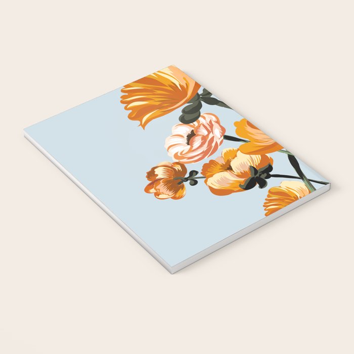 California poppies, Spring flowers warm colors, Notebook Gallery Image 3