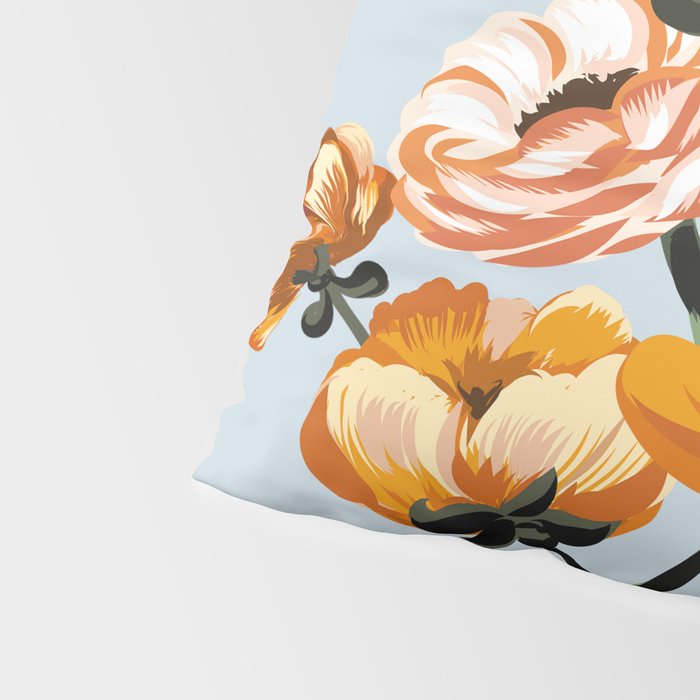 California poppies, Spring flowers warm colors, Pillow Sham Gallery Image 4