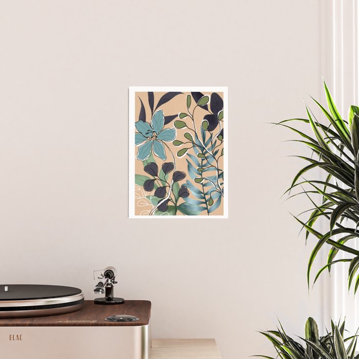 Elegant Botanical Line Art 4 Poster Gallery Image 2