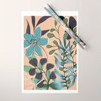 Elegant Botanical Line Art 4 Wrapping Paper Gallery Image 1