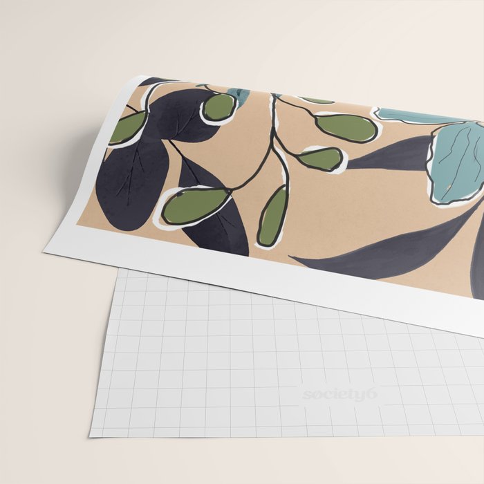 Elegant Botanical Line Art 4 Wrapping Paper Gallery Image 2