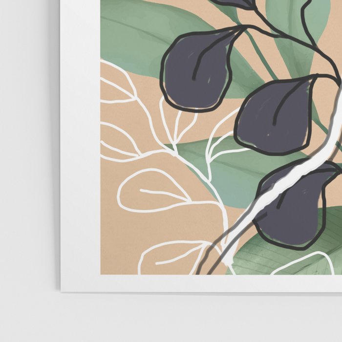 Elegant Botanical Line Art 4 Poster Gallery Image 3