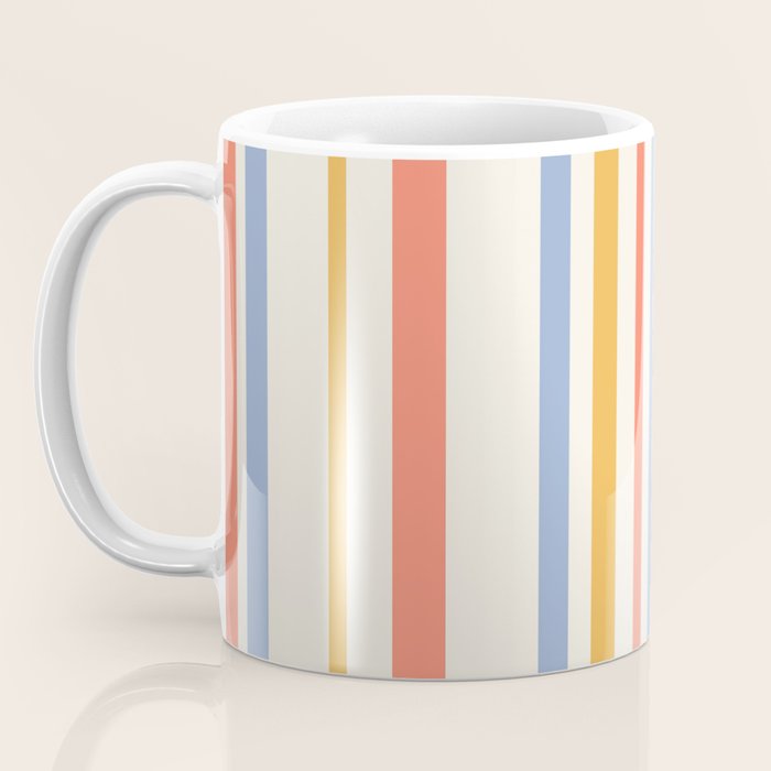 Classic Stripes XXIII - Retro Summer Coffee Mug Gallery Image 3