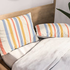 Classic Stripes XXIII - Retro Summer Pillow Sham Gallery Image 2