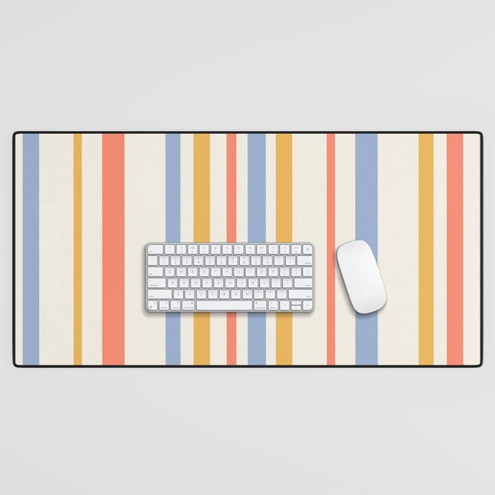 Classic Stripes XXIII - Retro Summer Desk Mat Gallery Image 1
