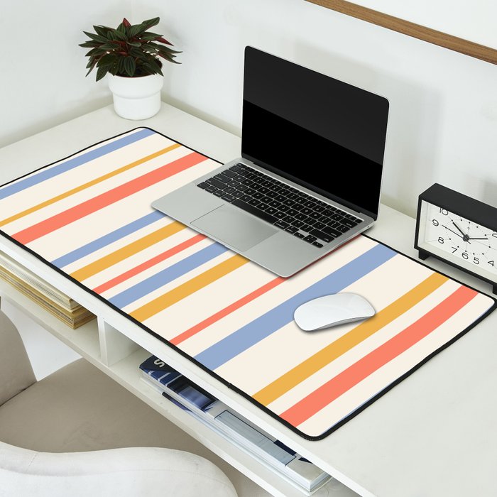 Classic Stripes XXIII - Retro Summer Desk Mat Gallery Image 2