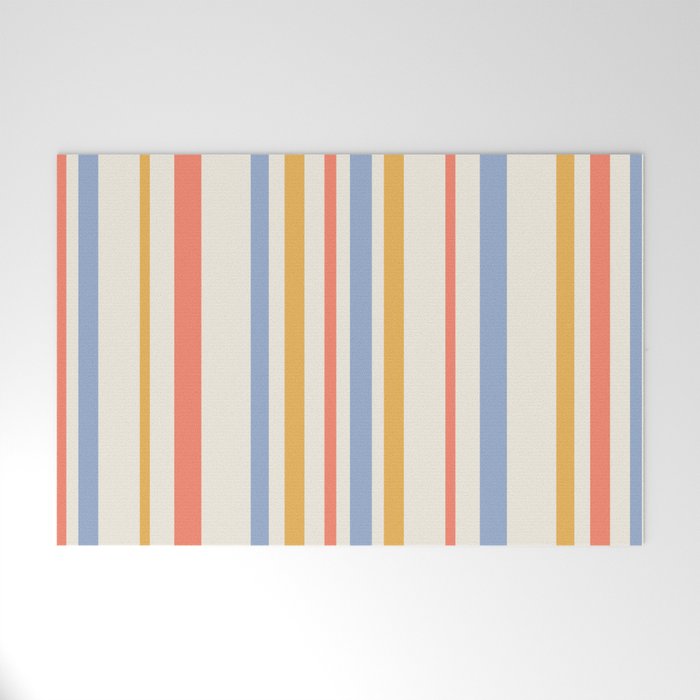 Classic Stripes XXIII - Retro Summer Welcome Mat Gallery Image 1