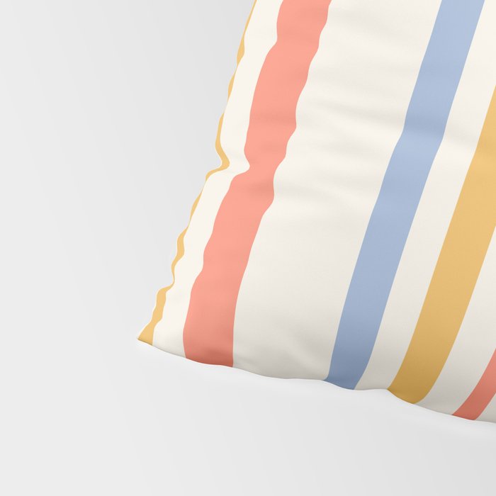 Classic Stripes XXIII - Retro Summer Pillow Sham Gallery Image 4