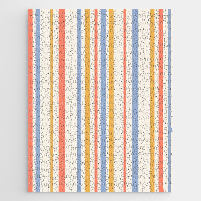 Classic Stripes XXIII - Retro Summer Jigsaw Puzzle Gallery Image 1