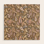 Vintage Paisley Harmony Wood Wall Art Gallery Image 1