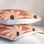 Terracotta star heart flower Pillow Sham Gallery Image 3