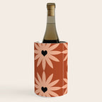 Terracotta star heart flower Wine Chiller Gallery Image 2