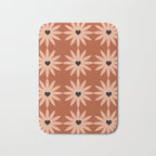 Terracotta star heart flower Bath Mat Gallery Image 1