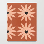 Terracotta star heart flower Notebook Gallery Image 4