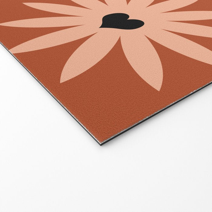 Terracotta star heart flower Welcome Mat Gallery Image 2