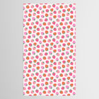 Strawberry Toss on Checks - Pink and Green Tablecloth Gallery Image 2