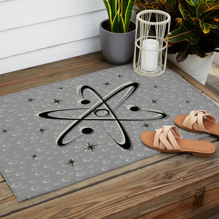 Atomic Love - Lunar Grey Outdoor Rug Gallery Image 2