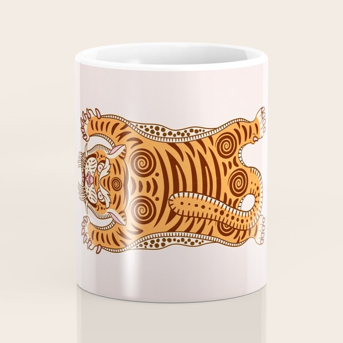 King Of The Jungle 03: Peach Tiger Edition Coffee Mug Gallery Image 4