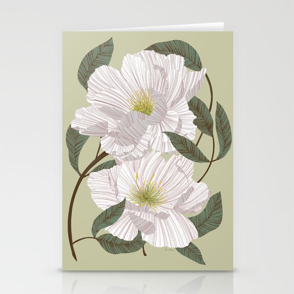 Peonies flowers II Stationery Card Gallery Image 2