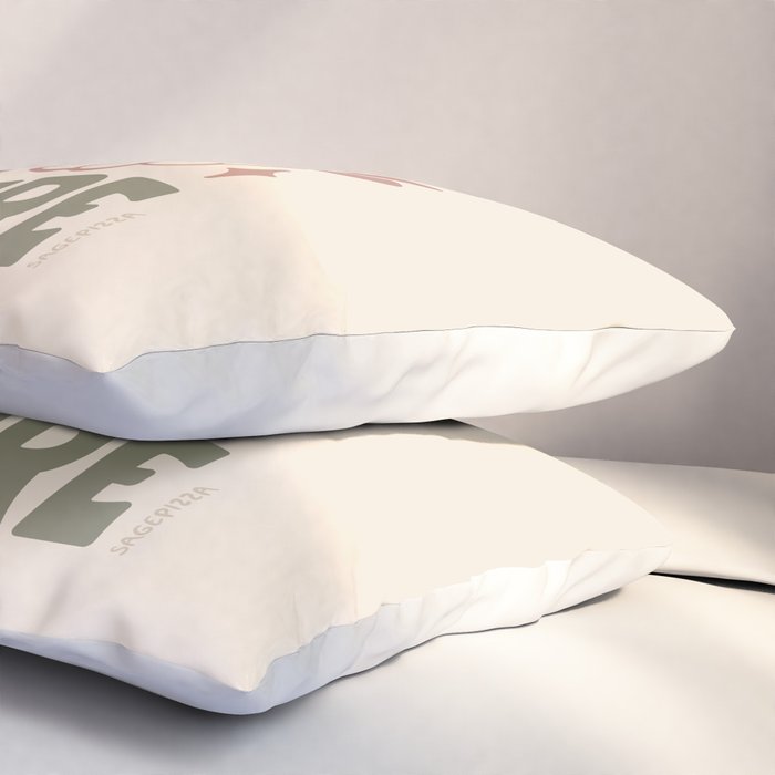 NURTURE NATURE (IN GREEN AND MAUVE) Pillow Sham Gallery Image 3