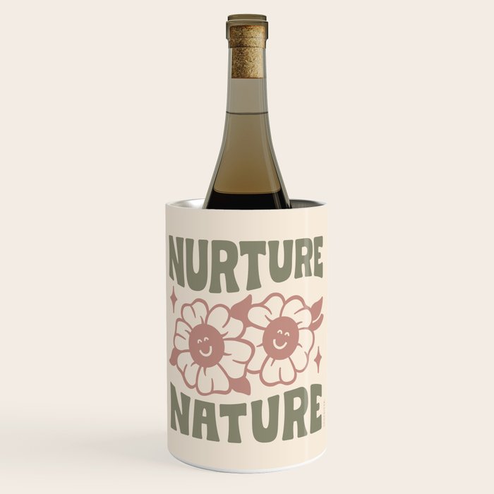 NURTURE NATURE (IN GREEN AND MAUVE) Wine Chiller Gallery Image 1