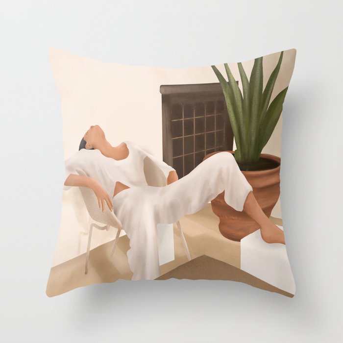 Summer Heat II Throw Pillow Gallery Image 1
