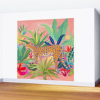 Leopard in Succulent Garden Wall Mural Gallery Image 2
