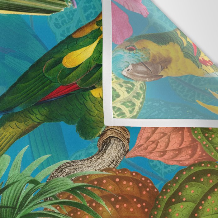 Vintage & Shabby Chic - Hot Exotic Tropical Birds Jungle Wall Tapestry Gallery Image 3